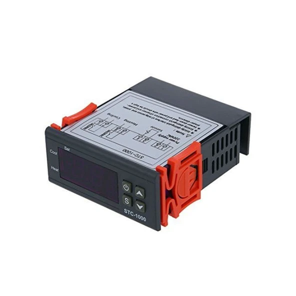 STC-1000 12V Dijital Termostat - Kuluçka ve Akvaryum Isı Kontrol Kartı (Sensörlü) ürün görseli 1