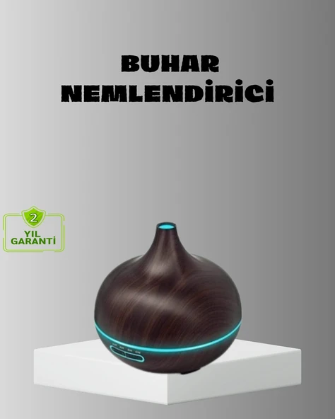 Aromaterapi Difüzörü 550 ml Ultrasonik Nemlendirici Otomatik Kapanma Özellikli ürün görseli 1