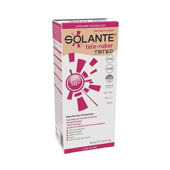 Solante Telerubor Tinted Spf 50 Faktör Losyon 50 ml ürün görseli 1