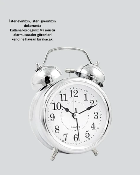 Dekoratif Gümüş Saat - Resim 4