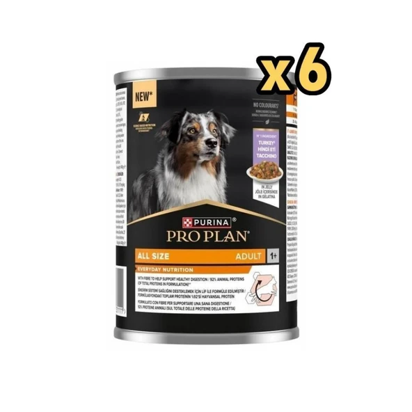 Pro Plan Everyday Nutrition Hindili Köpek Konservesi 400 Gr x 6 Adet ürün görseli 1