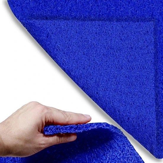 ABK PLASTİK Abk Kıvırcık Mavi Paspas 100  cm Kaymaz Yolluk Kaydırmaz Halı ürün görseli 1