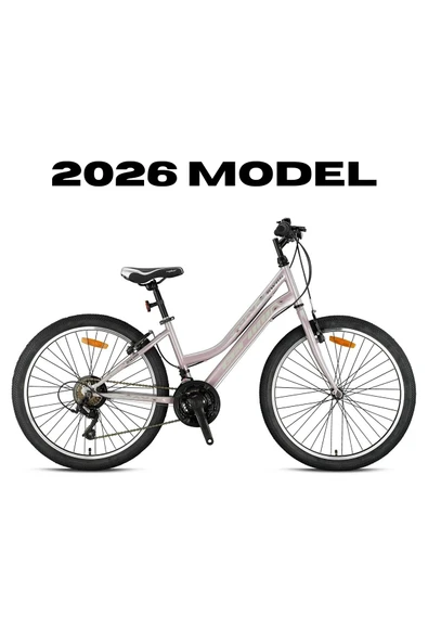 SWAN LADY - 24" - MTB -13'- 21 Vites - V.B - Beyaz Pembe-Bej/Füme ürün görseli 1
