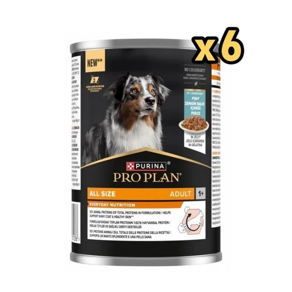 Pro Plan Every Day Nutrition Balıklı Köpek Konservesi 400 Gr x 6 Adet ürün görseli 1