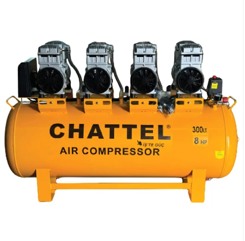 CHATTEL CHT 1230-8 SESSİZ - YAĞSIZ 300 LT 8 HP 8BAR ürün görseli 1