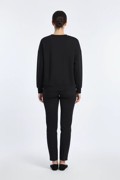 On Kadın Sweat 26KON66313 - Resim 7