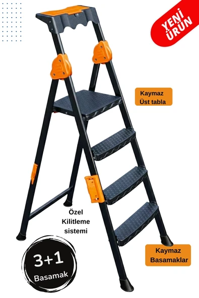 Mensa Plus 3+1 Basamaklı Metal Merdiven, mensa3 ürün görseli 1
