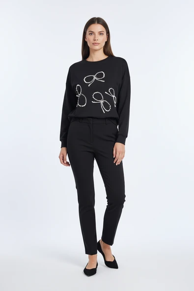 On Kadın Sweat 26KON66313 - Resim 5