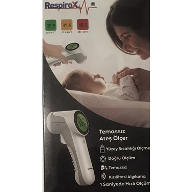 Respirox Temassız Ateş Ölçer JM-01801 ürün görseli 1