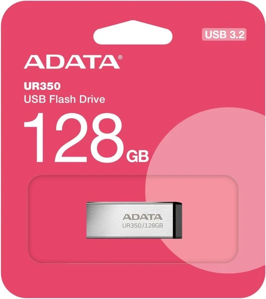 Adata UR350 128GB USB3.2 Gen1 Metal Flash Bellek - Resim 2