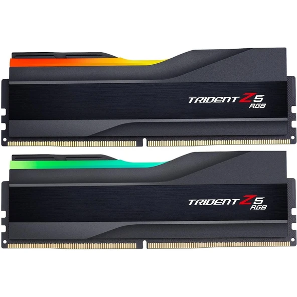 G.Skill Trident Z5 RGB 48GB (2x24) DDR5 7600Mhz CL38 PC Ram F5-7600J3848F24GX2-TZ5RK ürün görseli 1