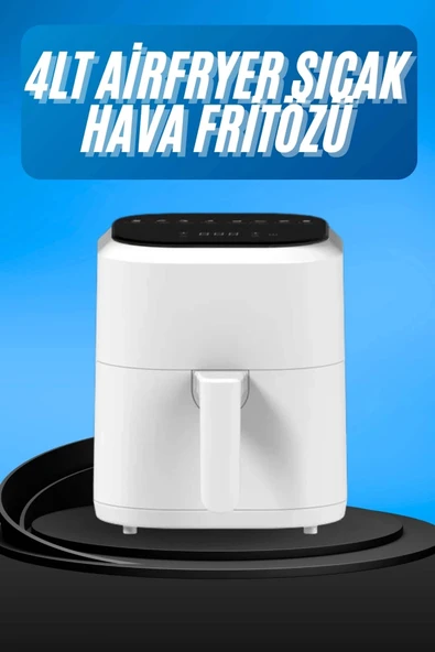 Hava Fritözü 4L Airfryer Pratik Uzun Ömürlü Yağsız Pişirme Taşınabilir ürün görseli 1