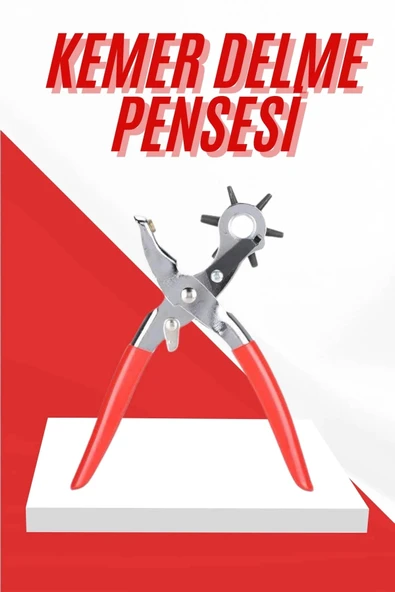Kemer Delme Pensesi 6 Farklı Boyutta Kemer Delici Ev Deri Kemer ürün görseli 1