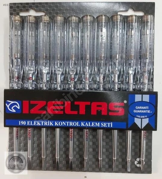 İZELTAŞ KONTROL KALEMİ DÜZ UÇ 190 mm TEK Lİ ürün görseli 1