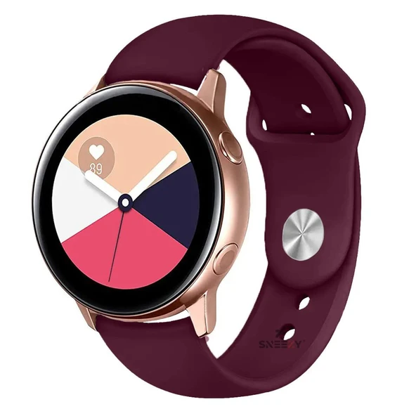 Huawei Watch GT5 46mm Uyumlu Kordon PureLux Soft Yumuşak Silikon Kordon  Koyu Mor ürün görseli 1