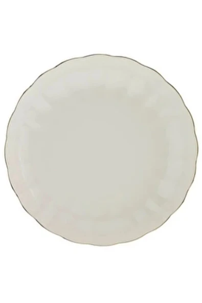 Kütahya Porselen Bone Luz Altın File Çukur Tabak 20cm Tekli ürün görseli 1