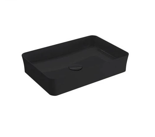 Bocchi Slim Line Dikdörtgen Lavabo 55x38 cm Parlak Siyah 1476-005-0125 ürün görseli 1