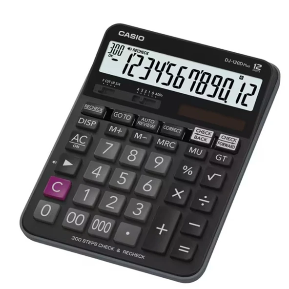 Casio MJ-120D Plus 12 Haneli Masaüstü Hesap Makinesi ürün görseli 1