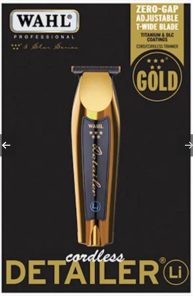 Wahl 8171 Cordless Detailer Li Gold Kablosuz Profesyonel Saç Sakal Kesme Makinesi ( KUTU DEFORME ) ürün görseli 1