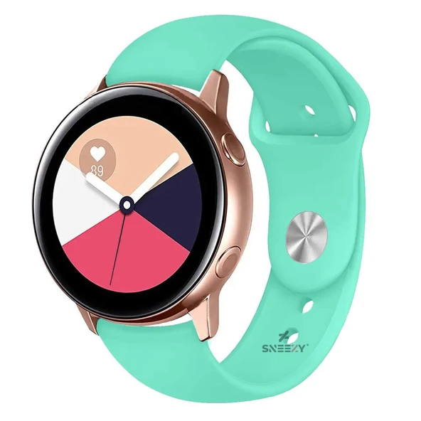 Huawei Watch GT5 46mm Uyumlu Kordon PureLux Soft Yumuşak Silikon Kordon  Turkuaz ürün görseli 1