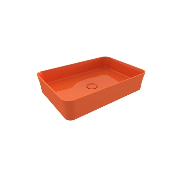 Bocchi Slim Line Dikdörtgen Lavabo 55x38 cm Parlak Turuncu 1476-012-0125 ürün görseli 1
