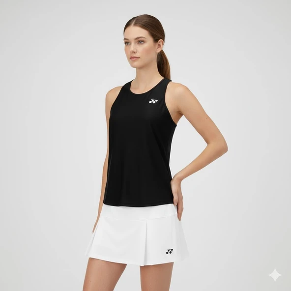 Yonex YW0053 Kadın Atleti – Siyah ürün görseli 1