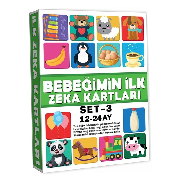 2212 Eğitici Kartlar 12-24 Ay Zeka Kartları  -Dıytoys ürün görseli 1