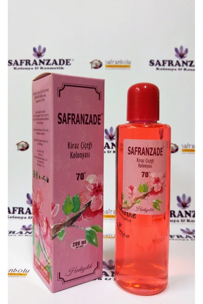 SAFRANZADE Doğal,Ferahlatıcı Kiraz Çiçeği Kolonyası 200 ml ürün görseli 1