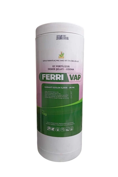 FERRİ VAP %6 EDDHA Demir Şelatı 1 Kg - 4.2 Ortho-Ortho İle Hızlı Etki ve Kesin Sonuç ürün görseli 1