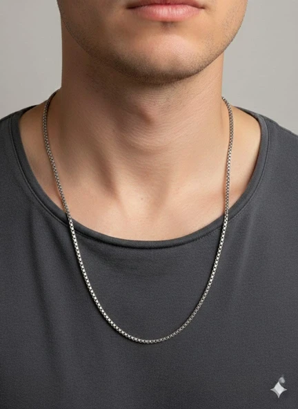 Akfecan Erkek [unisex] Paslanmaz Çelik Iç Içe Geçmeli Arnavut Örm ürün görseli 1