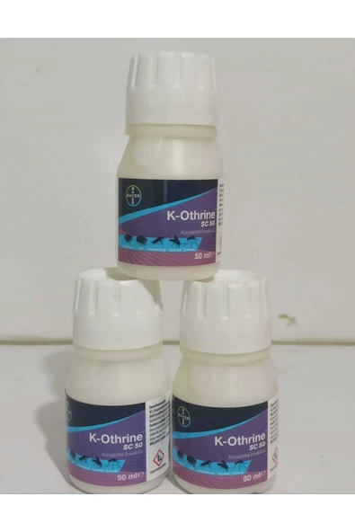 Bayer 3 Adet K-othrine Haşere Ilacı 50 Ml. Sinekler, Pire, Hamam Böceği, Sivrisinekler, Kene, Tahtakurusu ürün görseli 1