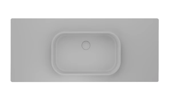 Realstone Beyaz Pure 1000X500 Etajerli Granit Lavabo ürün görseli 1