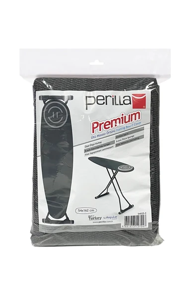 Perilla Premium Extra Süngerli Orijinal Ütü Masası Kılıfı - Antrasit 54*162 ürün görseli 1