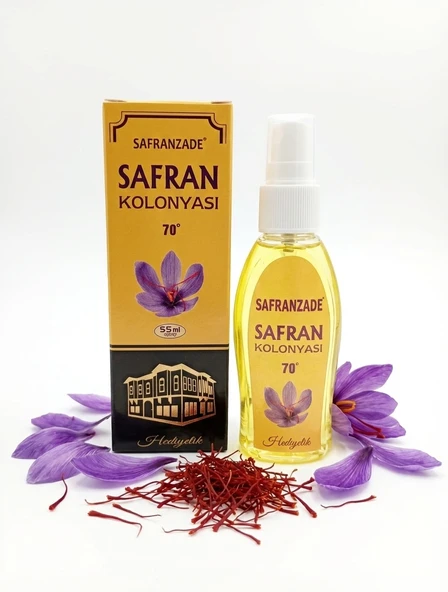 SAFRANZADE Doğal Ferahlatıcı Safran Çiçeği Kolonyası 55ml - Serinletici Seri ürün görseli 1