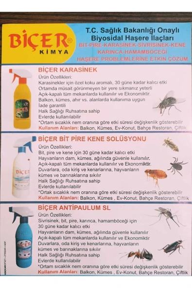 Marka Biçer Kara Sinek Ilacı.500 Ml. - Resim 4