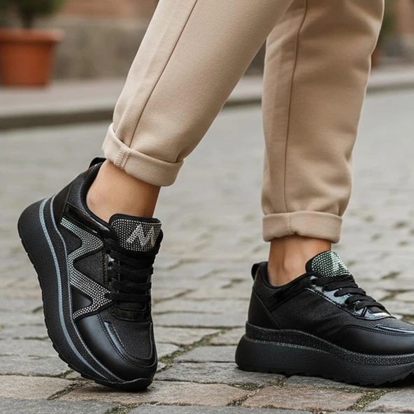 4855 Ortopedik Taban Günlük Kadın Ayakkabı Spor Klasik Kadın Ayakkabı Sneakers ürün görseli 1