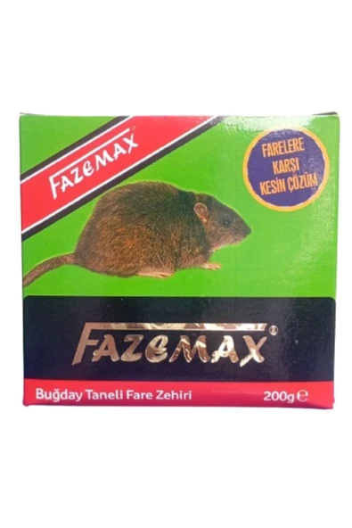 Fazemax Ev Ve Iş Yeri Için Buğday Taneli Fare Zehiri 200 gr ürün görseli 1