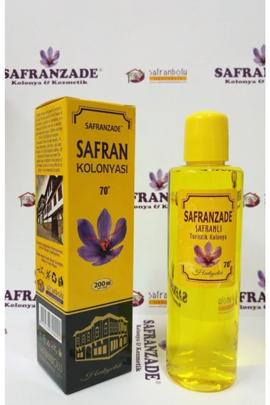 SAFRANZADE Doğal Ferahlatıcı Safran Çiçeği Kolonyası 200ml - Serinletici Seri ürün görseli 1