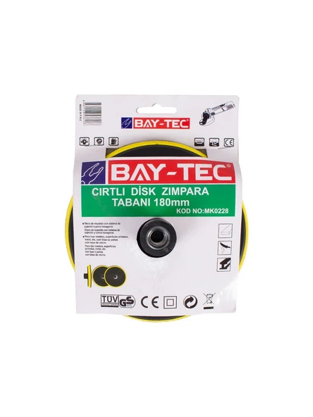 Cırtlı Zımpara Tabanı MK0228 180MM ürün görseli 1