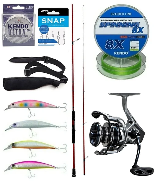 Yek Outdoor Spin Olta Seti Okuma Red Spin 279 cm 10-40 gr 2 Parça&Okuma Safyre 4000A Olta Makinesi ürün görseli 1