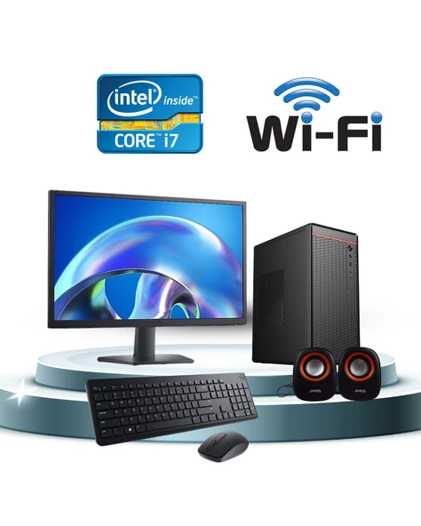 DAGMOR BN2015128 H61 ANAKART İNTEL İ7 2 16GB RAM 120GB SSD 27' MONİTÖR WİFİ KABLOSUZ SET ürün görseli 1
