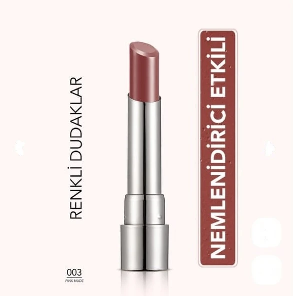 Flormar Sheer Up Nemlendirici Etkili Yarı Transparan Ruj 003 Pinky Nude ürün görseli 1