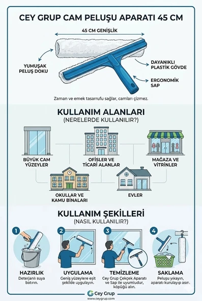 Cey Grup Cam Peluşu Aparatı 45 cm - Resim 2