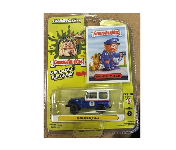 Greenlight Garbage Pail Kids Series 6 1970 Jeep DJ-5 1/64 Model Araba ürün görseli 1