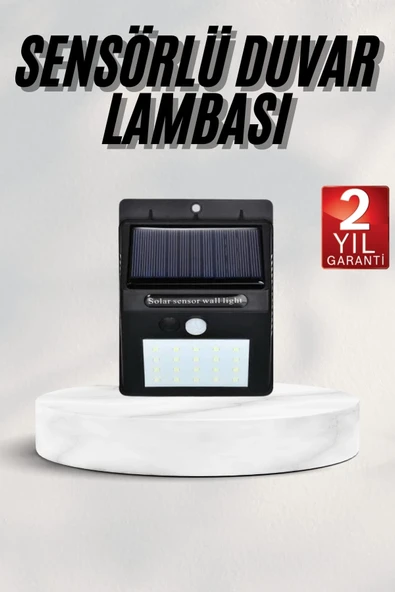 Bahçe Aydınlatması Güneş Enerjili Led Işık Lamba Sensörlü Dekoratif ürün görseli 1
