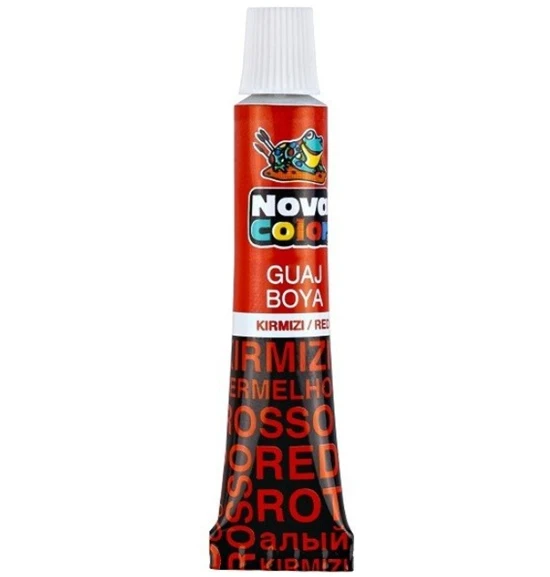 Nova Color Guaj Boya Kırmızı Tüp - 4 adet ürün görseli 1