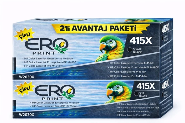 HP Color LaserJet Pro MFP M479fdw Muadil Toner - 7500 Sayfalık Çipli Siyah Toner - 2'li Avantaj Paket ürün görseli 1
