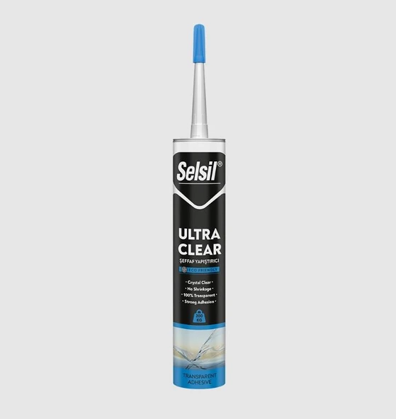 Selsil Ultra Clear Şeffaf Montaj Yapıştırıcı 290 ml ürün görseli 1