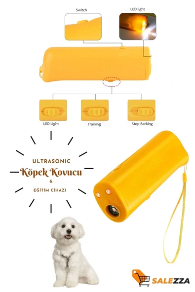 Köpek Engelleyici-Ultrasonik Kedi Köpek Uzaklaştırma Ses Cihazı Ultrasonik Köpek Eğitim Cihazı ürün görseli 1