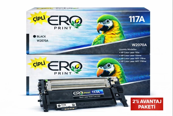 HP Color Laser MFP 179fnw Çipli Siyah Muadil Toner - 2'li Avantaj Paket ürün görseli 1